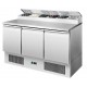 Ice-A-Cool ICE3869: 1/3GN Three door open top saladette